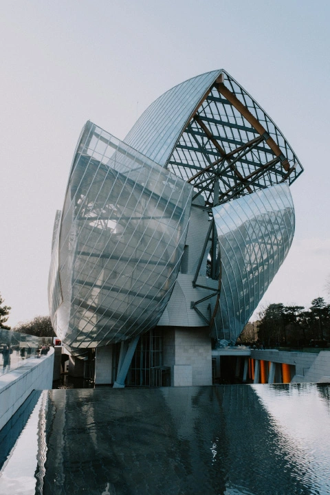 Le toit de la fondation Louis Vuitton